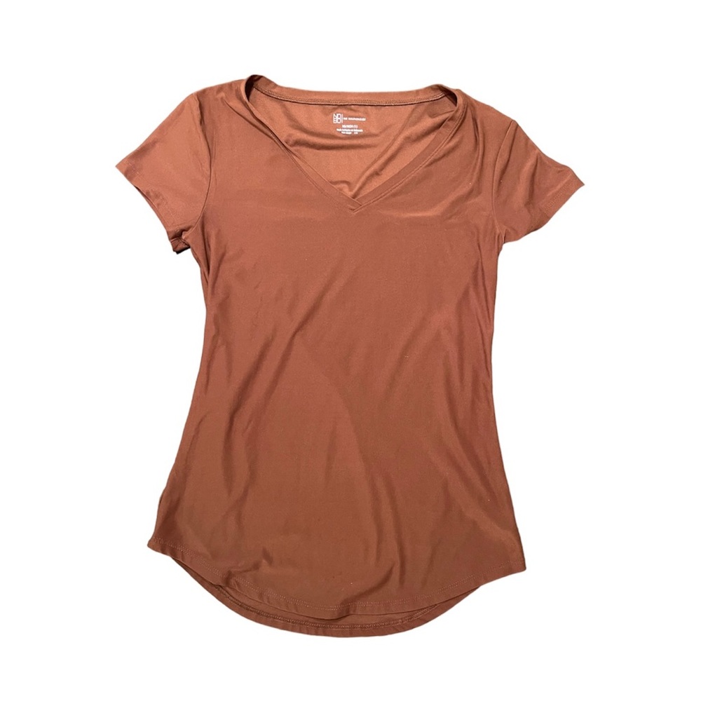 Women’s No Boundaries Brown V-Neck Top